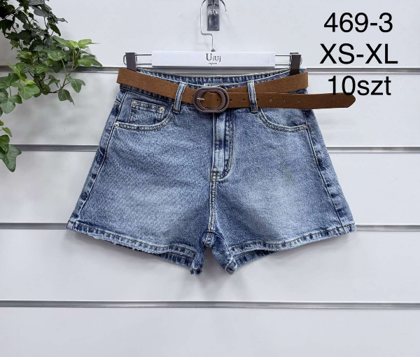 Szorty damskie jeans Roz XS-XL, 1 Kolor .Paczka 10 szt